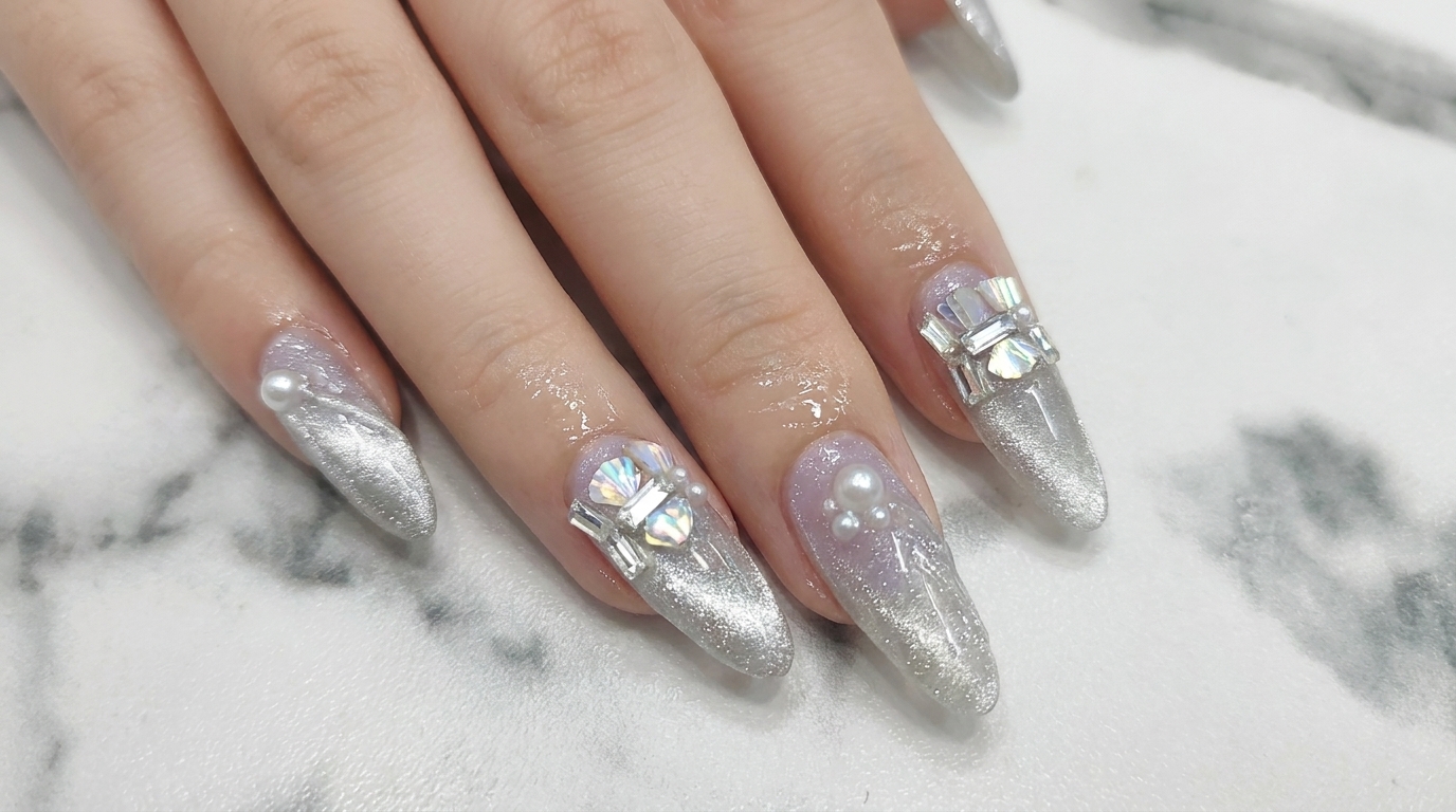 Ongles Cat-Eye Aurora Violets — Tutoriel Dégradé Étape par Étape