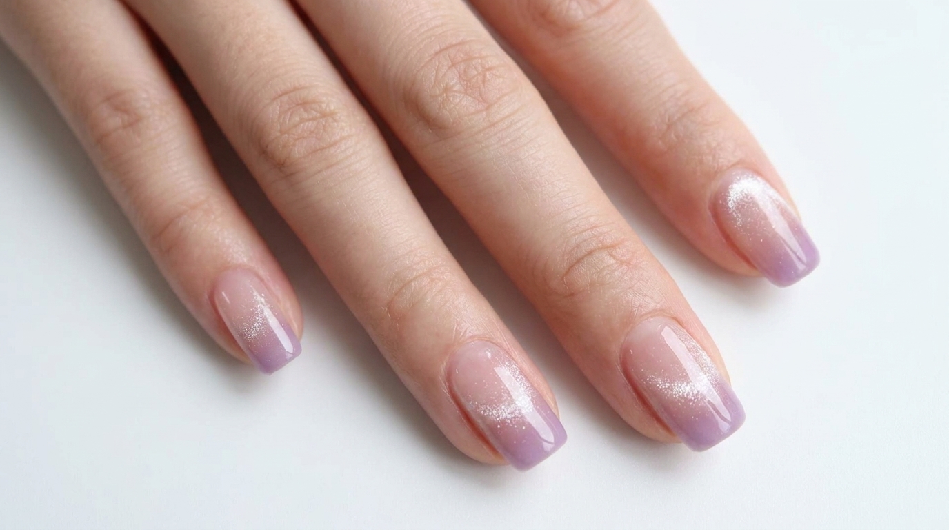Ongles Dégradés Rose Violet Effet Fumée Cat-Eye — Tutoriel Étape par Étape