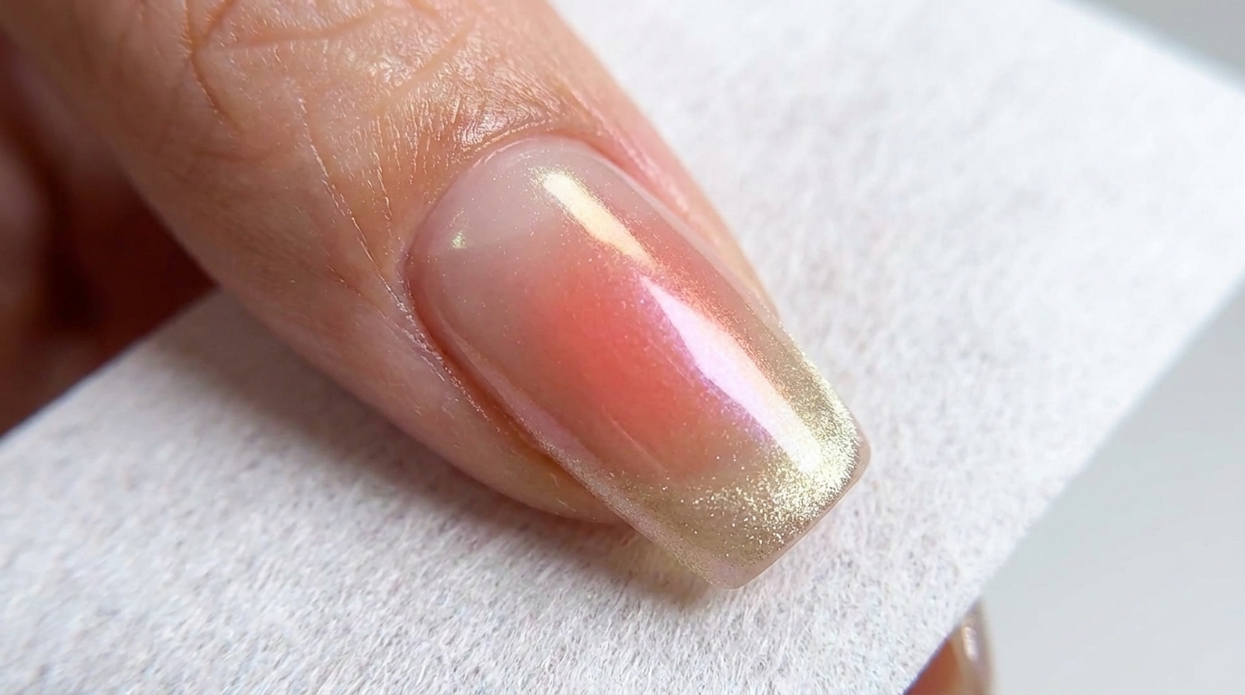 Ongles Aurora Dégradé Coucher de Soleil — Tutoriel French Manucure Aimantée