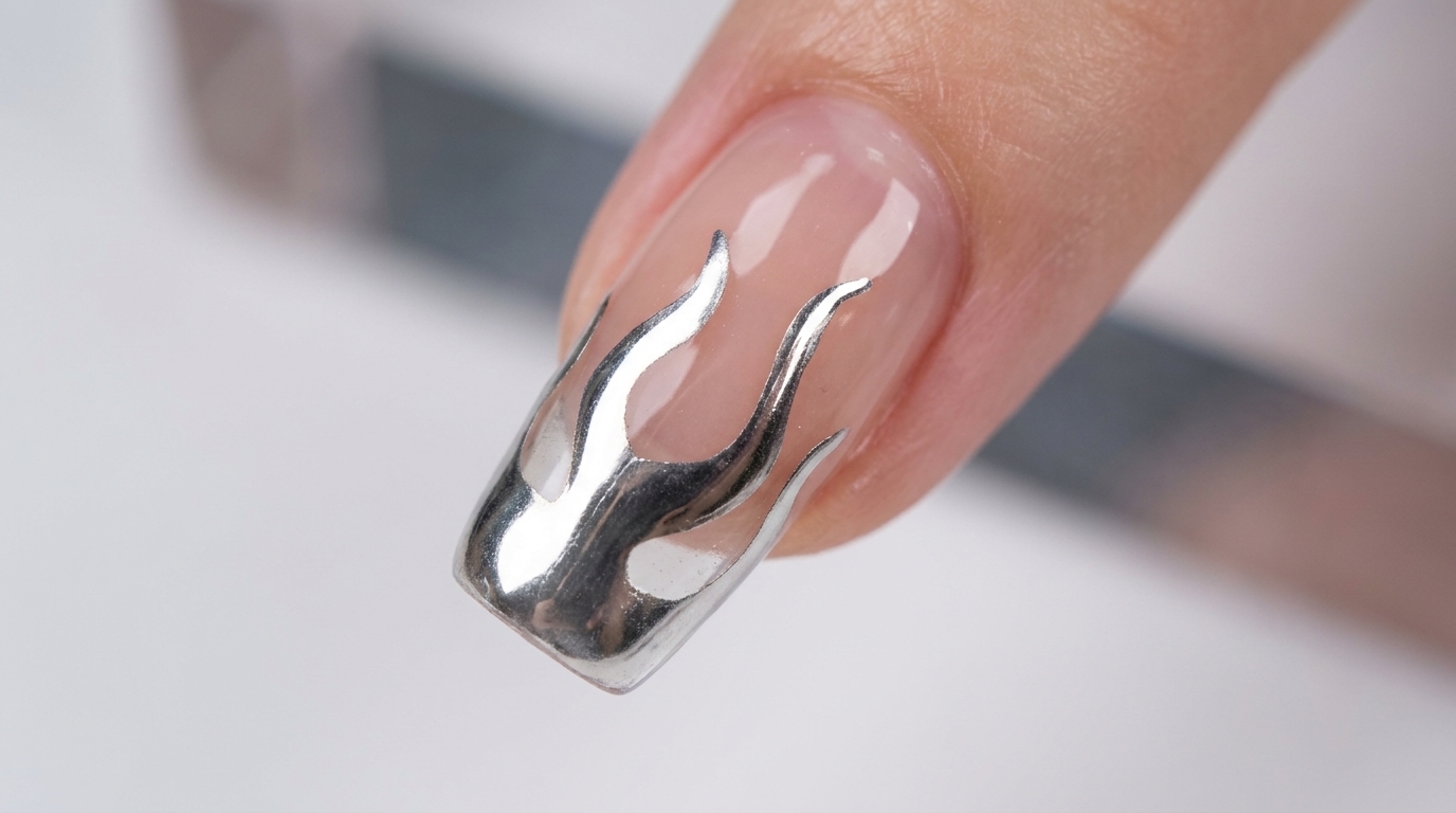 Nail Art au Liner Miroir : Tuto Pas à Pas