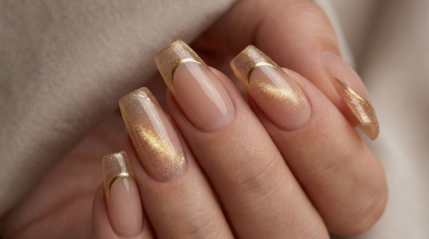 Tutoriel Manucure : French Cat-Eye Dorée Luxueuse