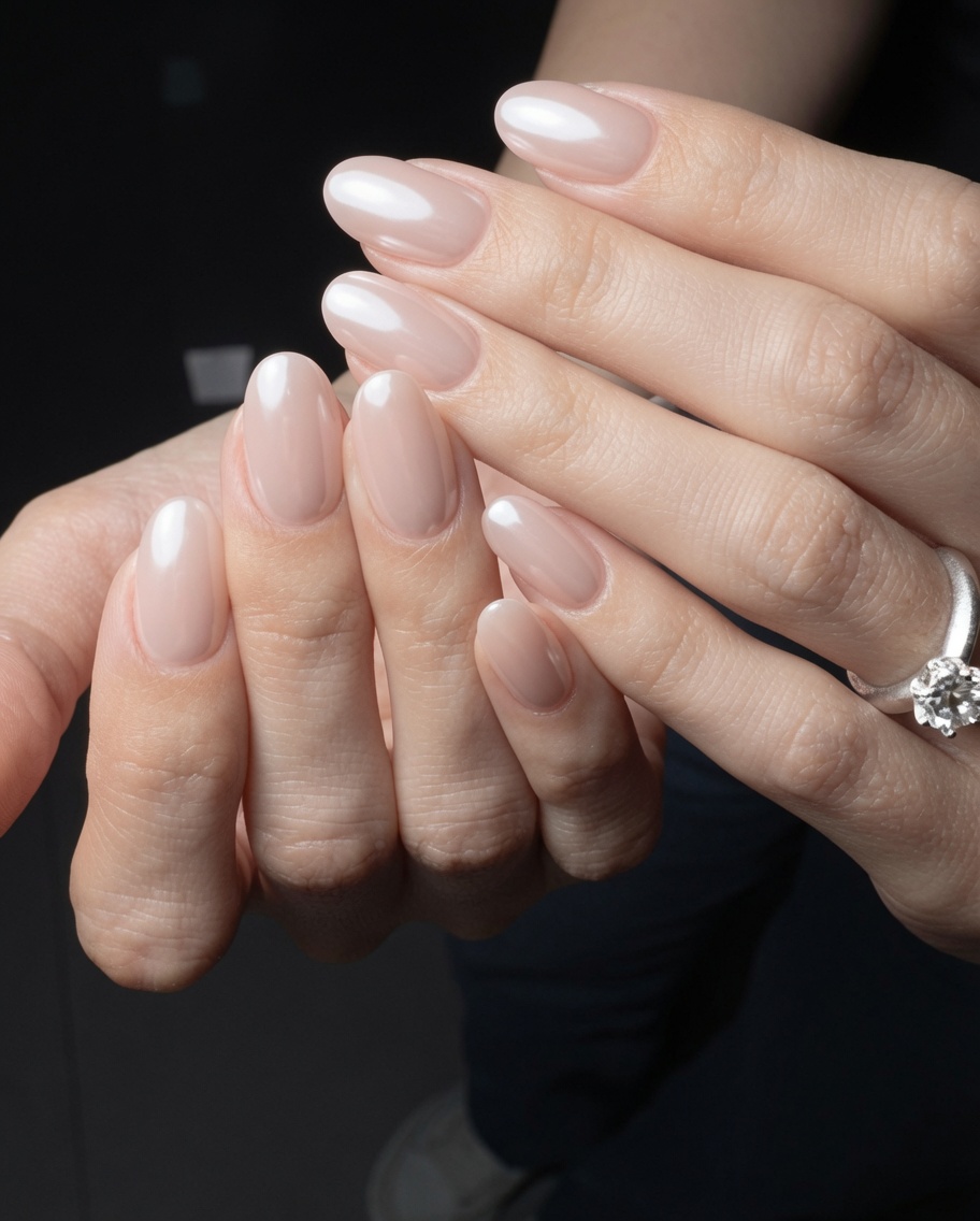 Des ongles sous une lampe UV/LED, juste avant la catalysation complète.