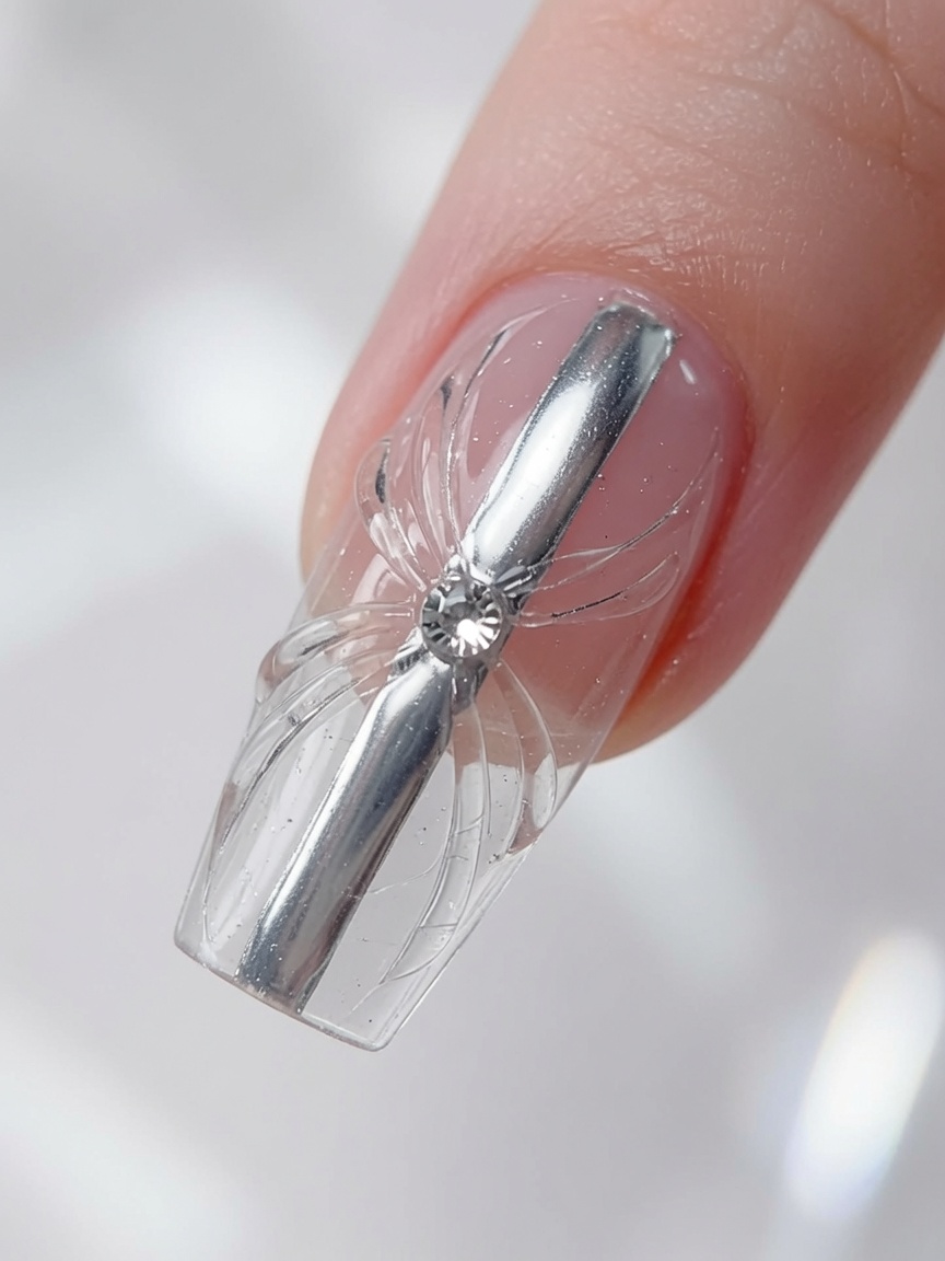 Tutoriel Ongles : Détails 3D Effet Miroir et Courbes
