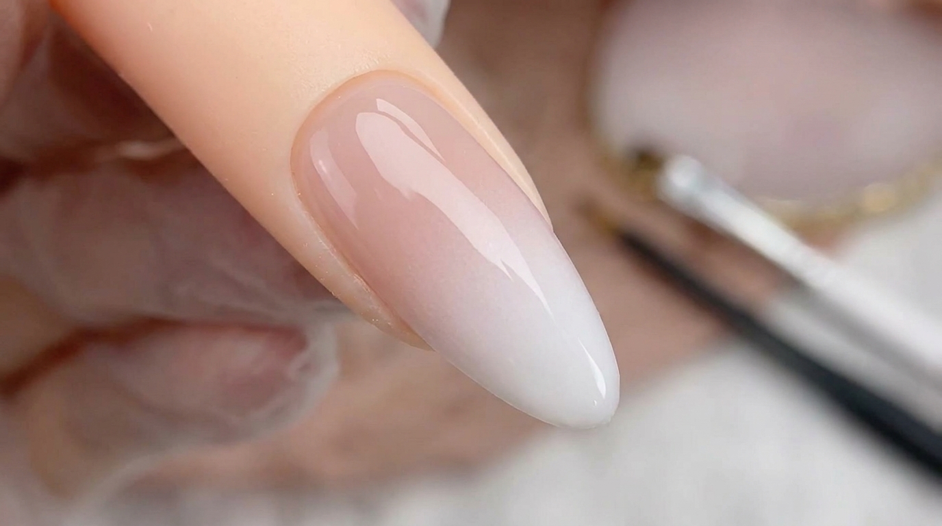 Ongles Ombré Blanc à l'Aérographe — Tutoriel Étape par Étape
