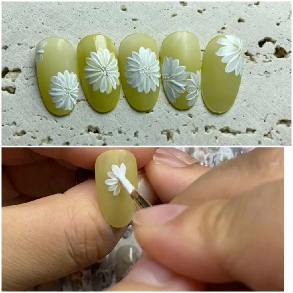 Un quatrième pétale appliqué sur longle pour former une croix symétrique.
