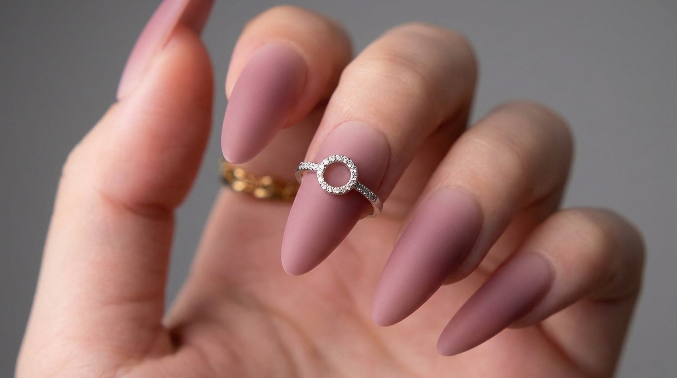 Manucure Minimaliste Mauve Mat — Tutoriel Élégant