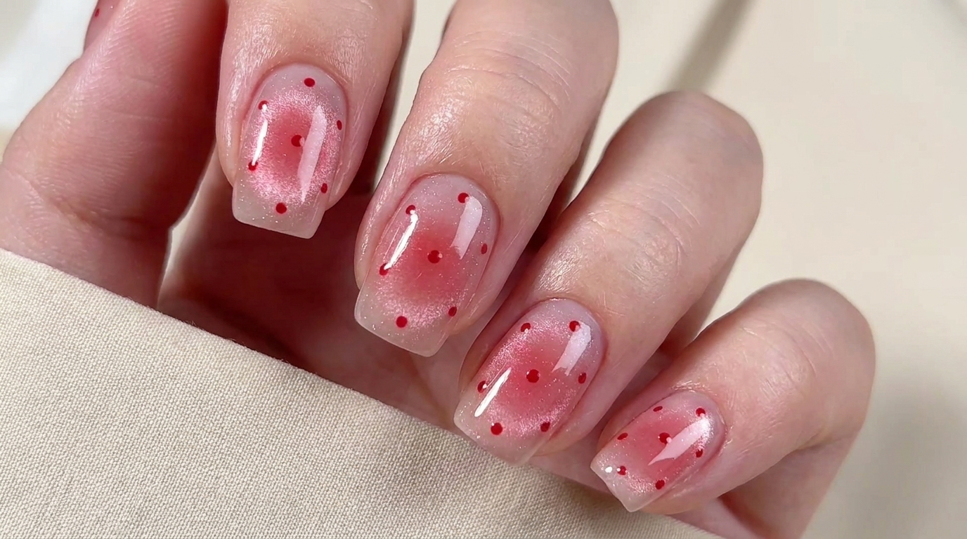 Ongles Gel Œil de Chat Strawberry Blush — Tutoriel Étape par Étape