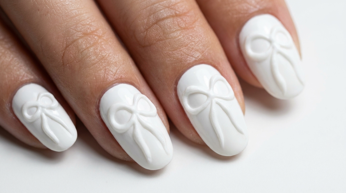 Nail Art : Nœuds en Gel 3D Élégants — Tutoriel Étape par Étape