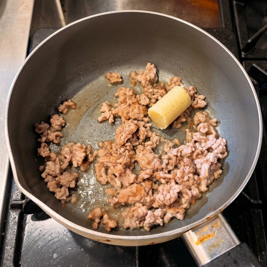 Un pinceau de précision estompant le gel marron vers le haut pour créer un ombré.