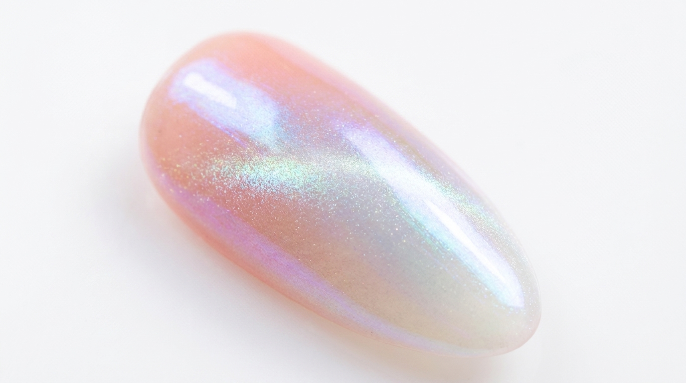 Ongles dégradés Peach Aurora Cat-Eye : Tutoriel étape par étape