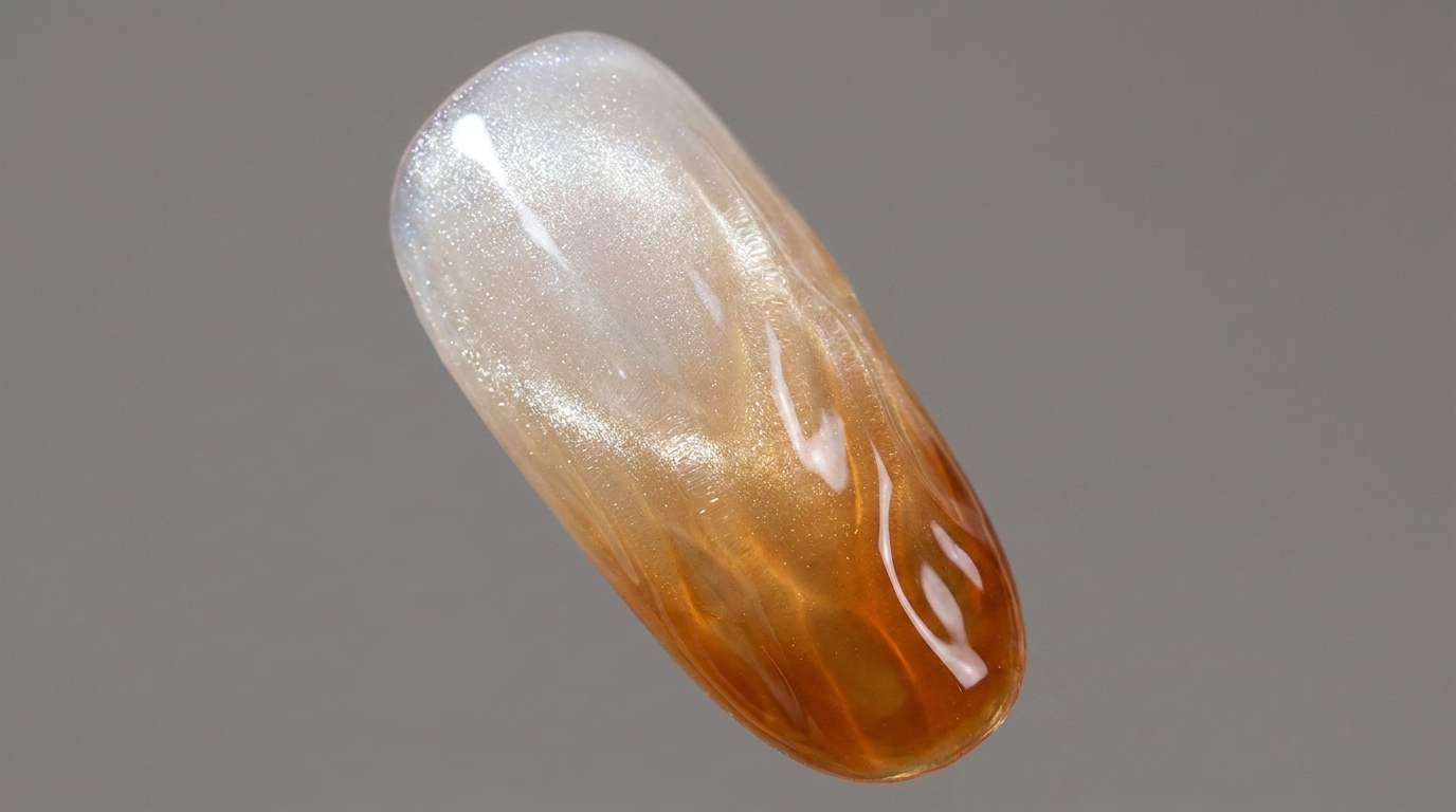Ongles Magnétiques Ambre et Orange Coucher de Soleil — Tutoriel Étape par Étape