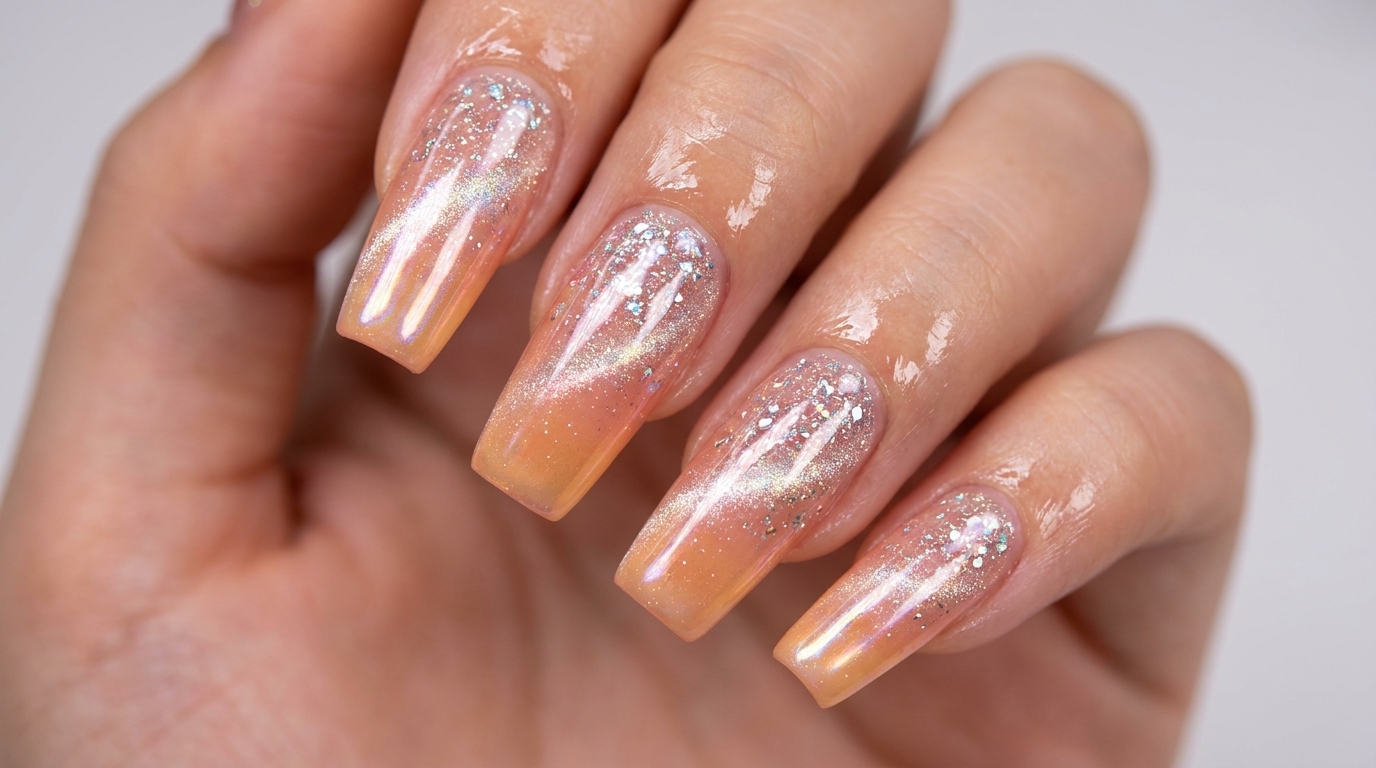 Ongles Sunset Diamond Beach : Tutoriel Cat Eye