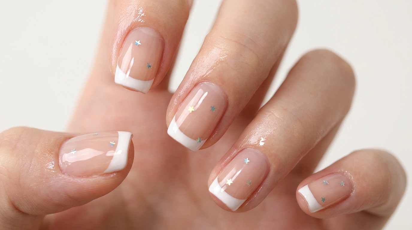 Nail Art French Manucure aux Étoiles — Tutoriel Élégant à Faire Soi-Même