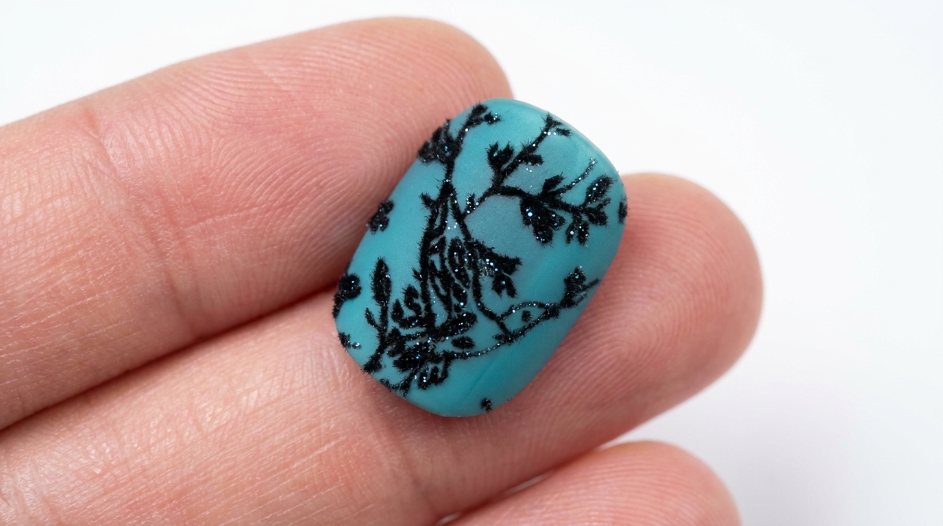 Ongles floqués : tutoriel plaid duveteux et fleurs scintillantes