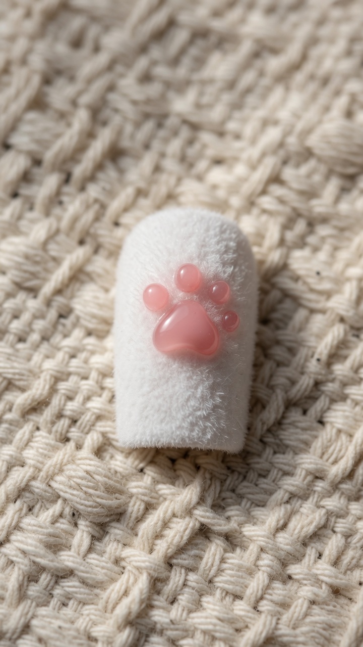 Tutoriel : Manucure 3D « Pattes de Chat » duveteuse