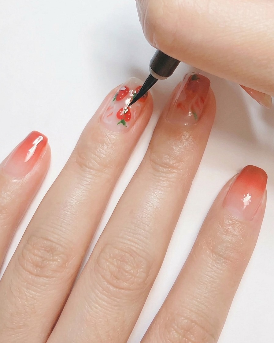 Une main placée à lintérieur dune lampe UV/LED blanche pour catalyser le nail art en gel.