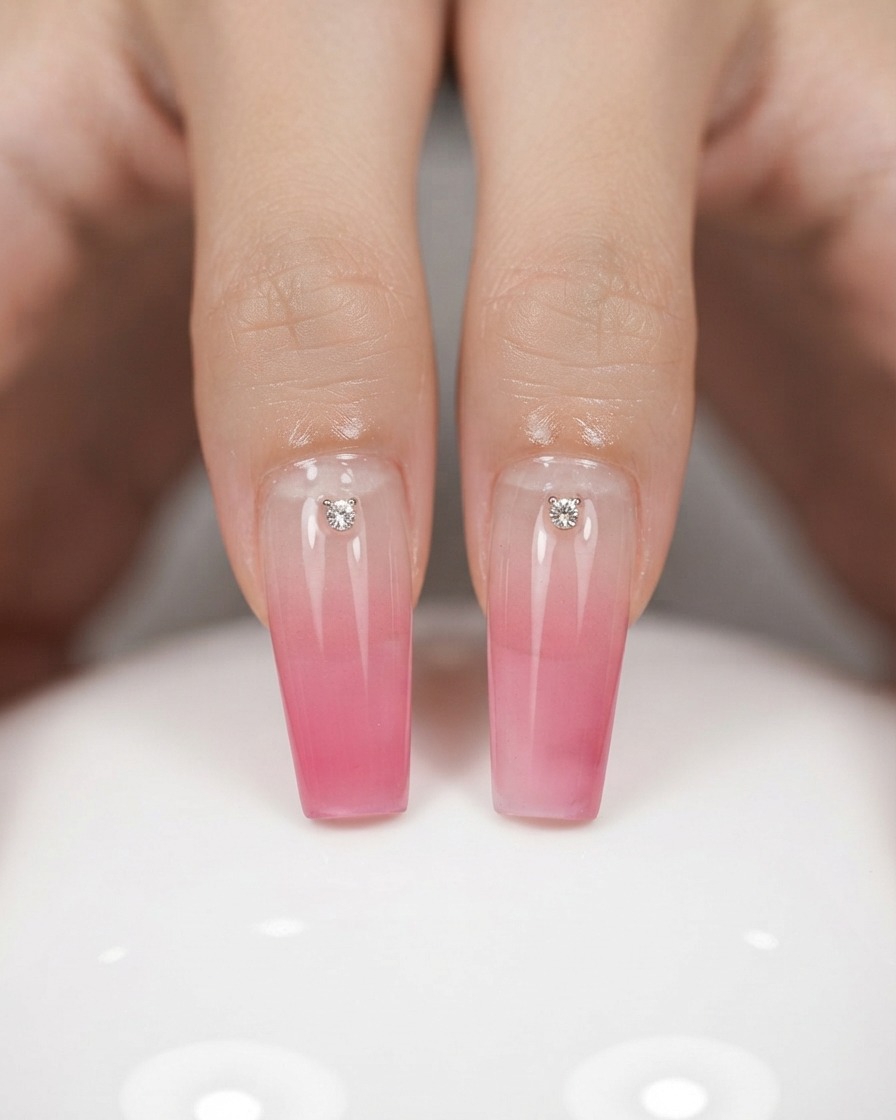 Une ponceuse à ongles électrique munie dun embout de fraisage creusant une petite poche sur la partie inférieure dun ongle peint.