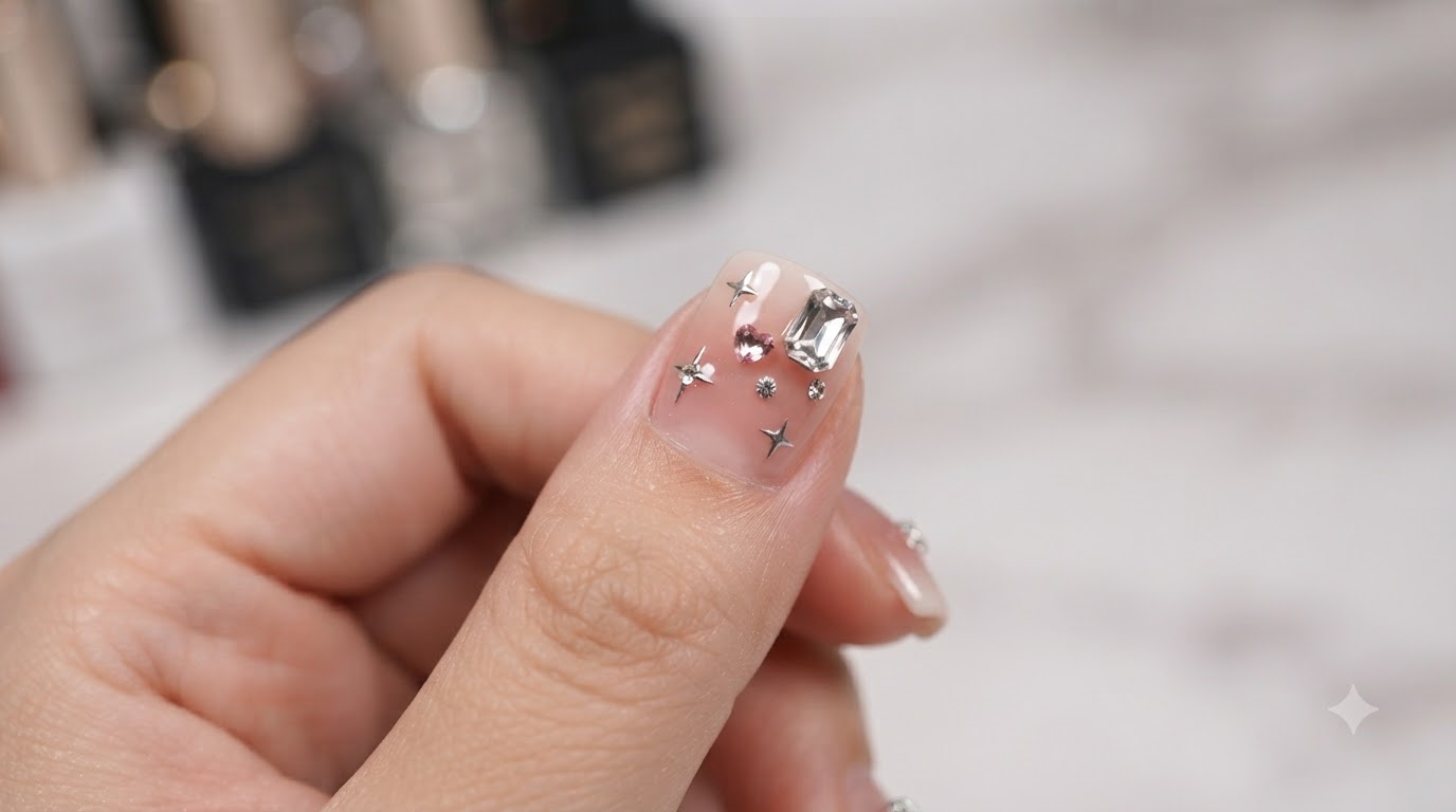 Tutoriel d'art d'ongles courts à effet dégradé français doux