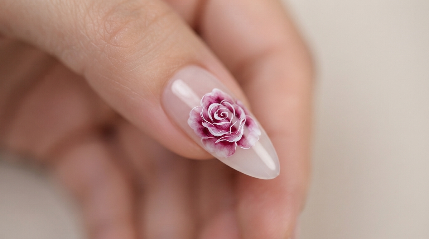 Art Onglets Floraux Aquarelle — Tuto Gel Étape par Étape