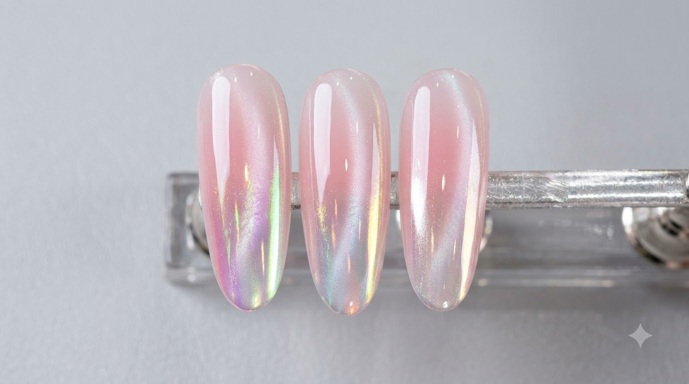 Ongles Dégradés Aurora Cat-Eye : Tutoriel Tendance Étape par Étape