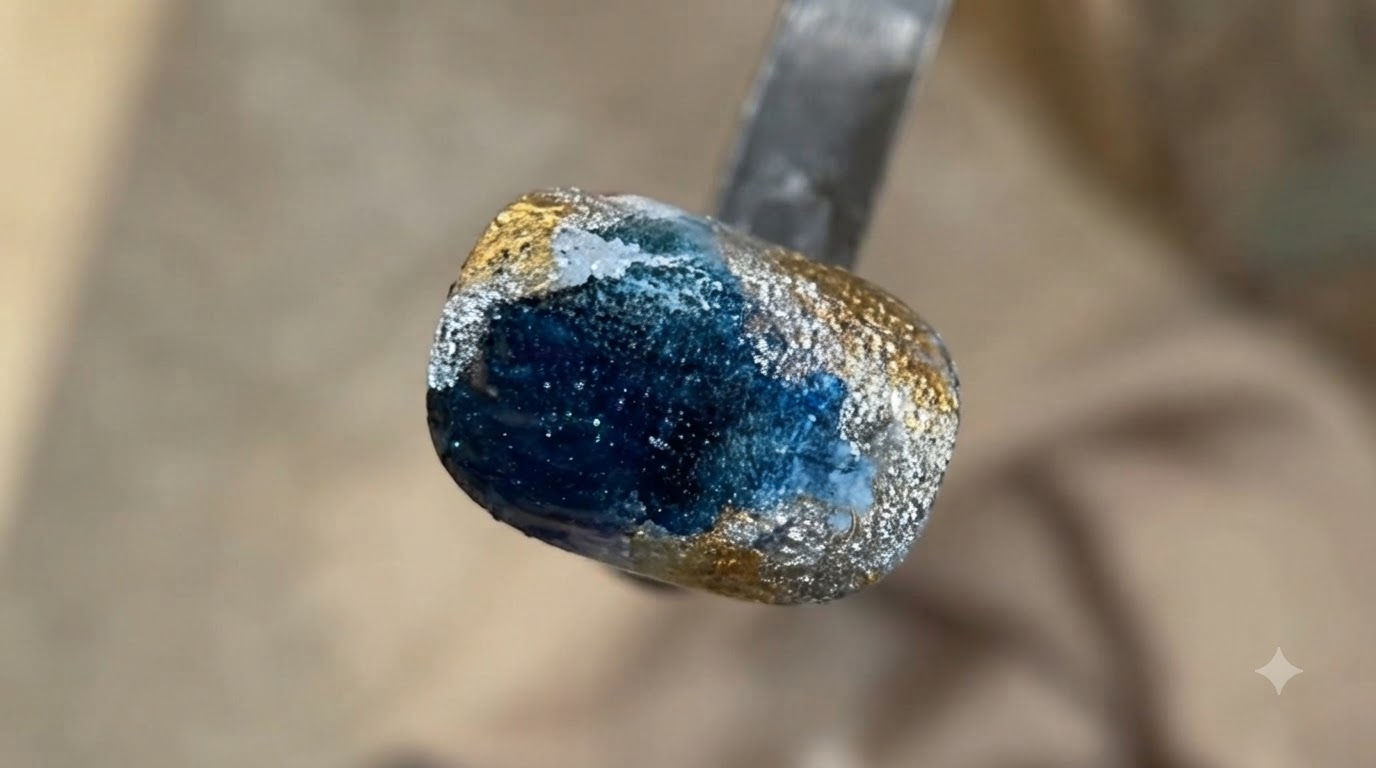 Ongles Effet Marbré et Océan Bleu Profond — Tutoriel Pas à Pas