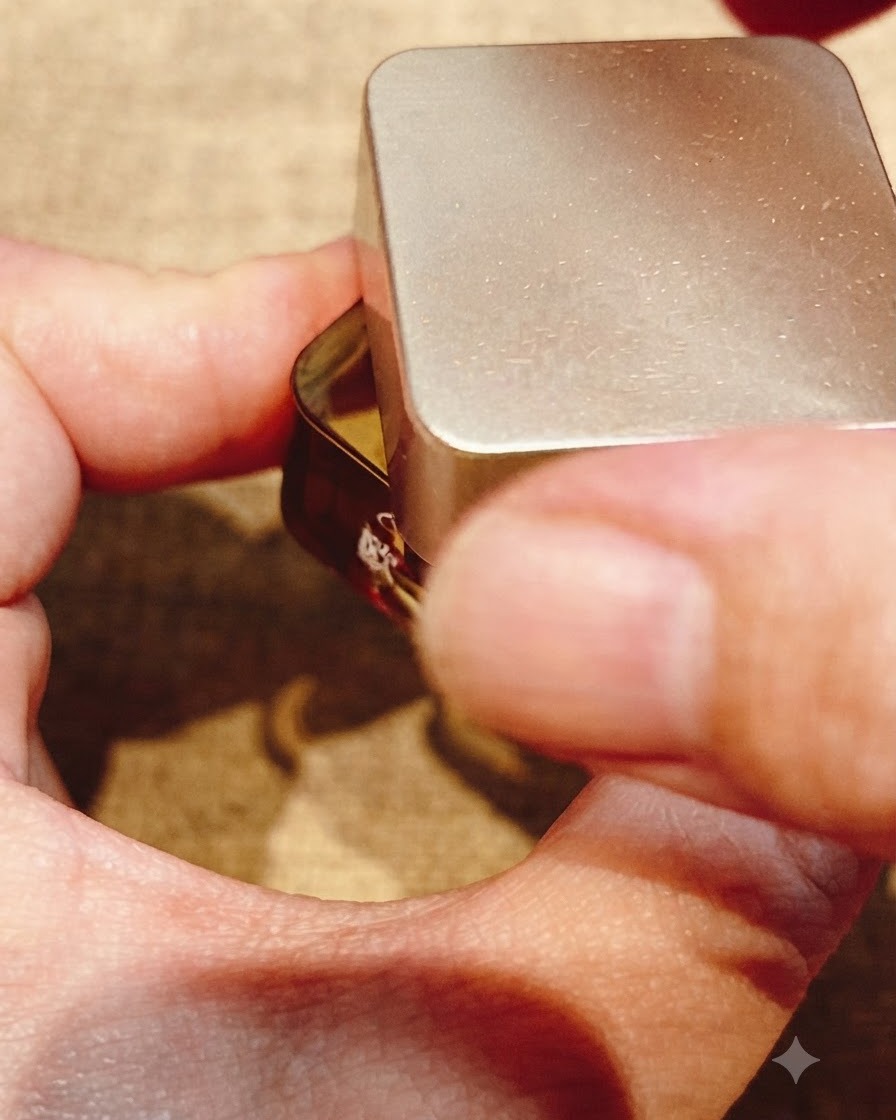 Un petit pinceau propre essuyant lexcès de gel sur le bord libre dun ongle.