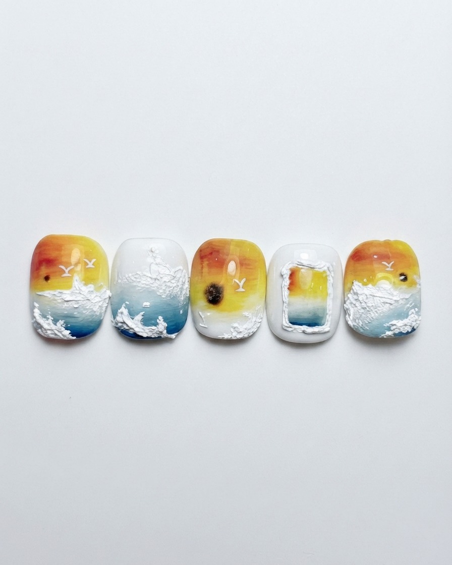 Un pad nettoyant essuyant la couche dinhibition dun ongle vernis en gel catalysé.