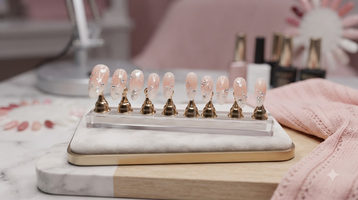Ongles en Amande Dégradés Nude et Milky White — Tutoriel Étape par Étape