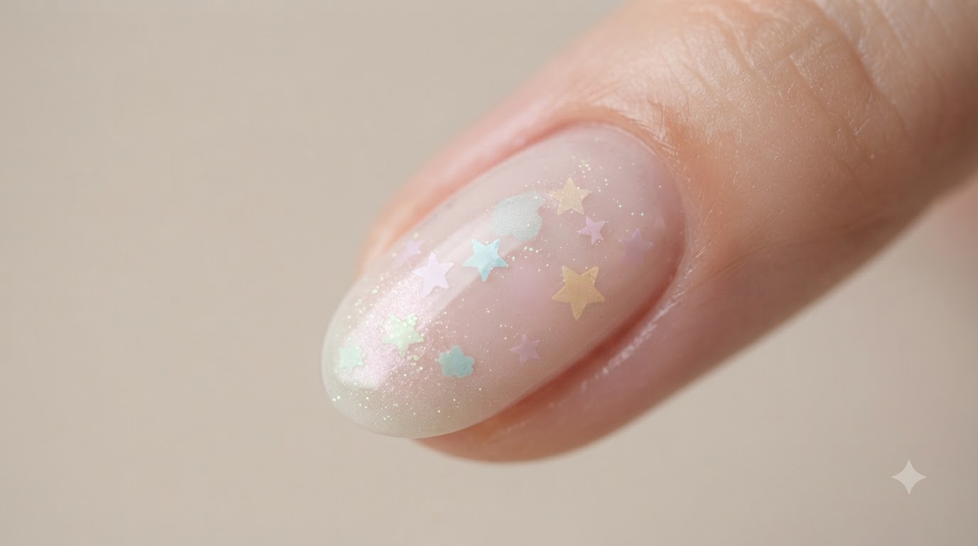 Nail Art Étoiles et Macarons — Tuto Gel et Effet Blush