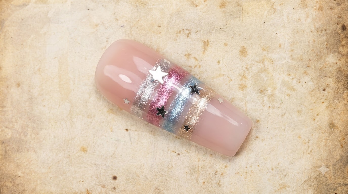 Ongles Cat Eye Prélude de Brouillard Stellaire — Tutoriel Étape par Étape