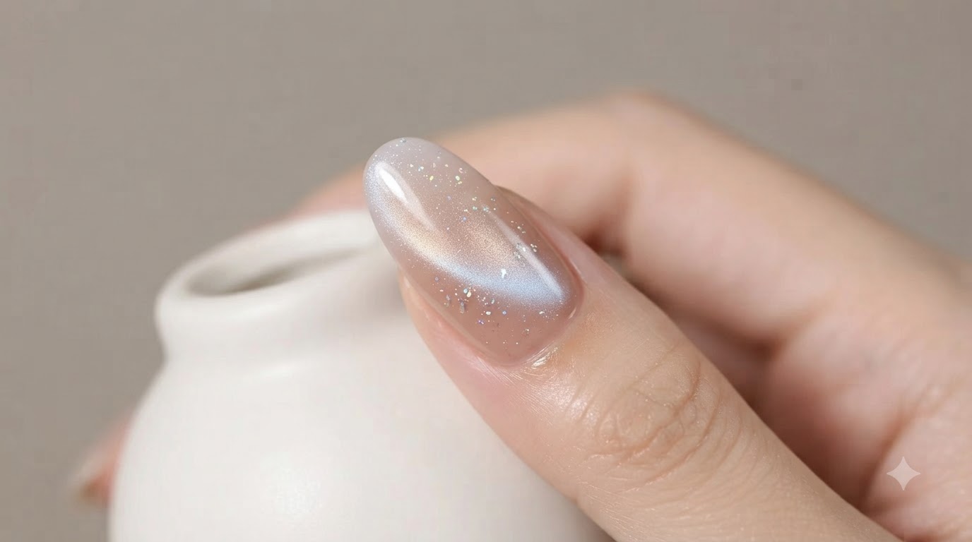 Ongles Cat-Eye Dégradés Nude — Tutoriel Nail Art d'Été
