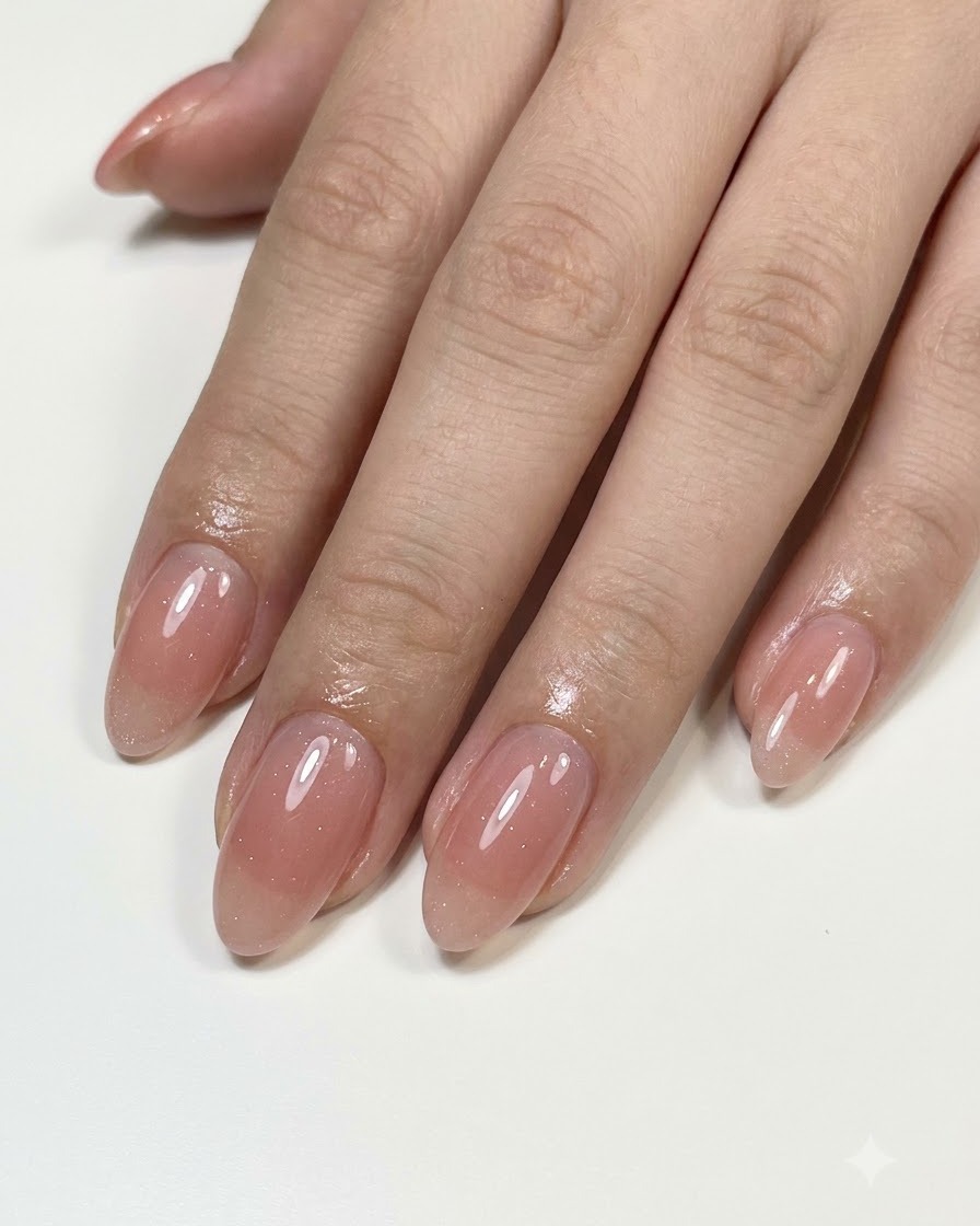 Un pinceau liner fin nettoyant et lissant lapplication du gel de couleur près de la zone des cuticules.