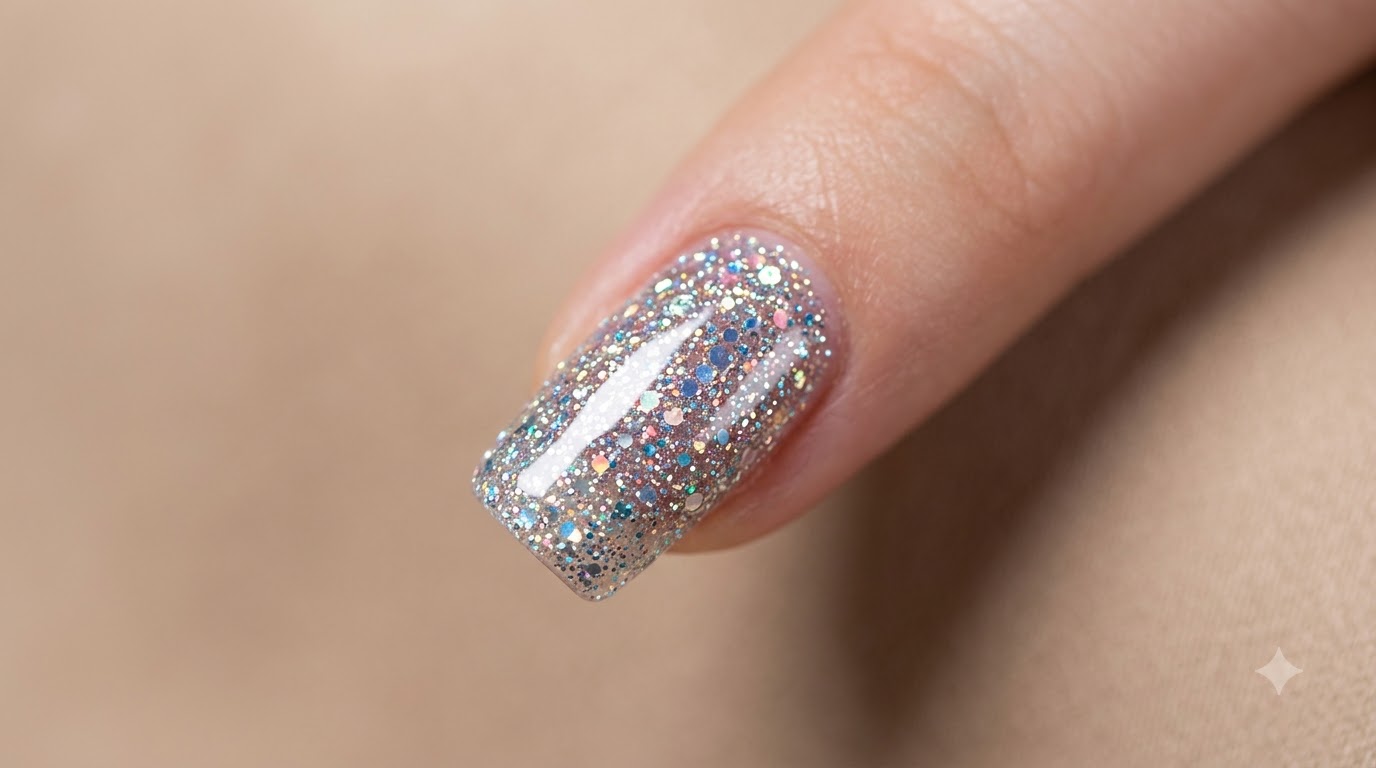 Tutoriel Ongles Ombrés en Gel Solide Bleu et Vert avec Accent Pailleté