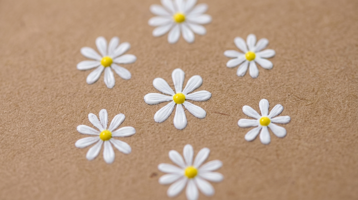 Nail Art Marguerites en Positionnement — Tutoriel Floral Peint à la Main