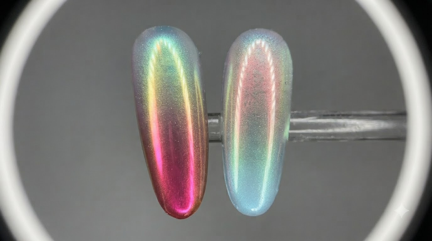 Ongles Dégradés Aurora Bubble Cat Eye — Tutoriel Étape par Étape