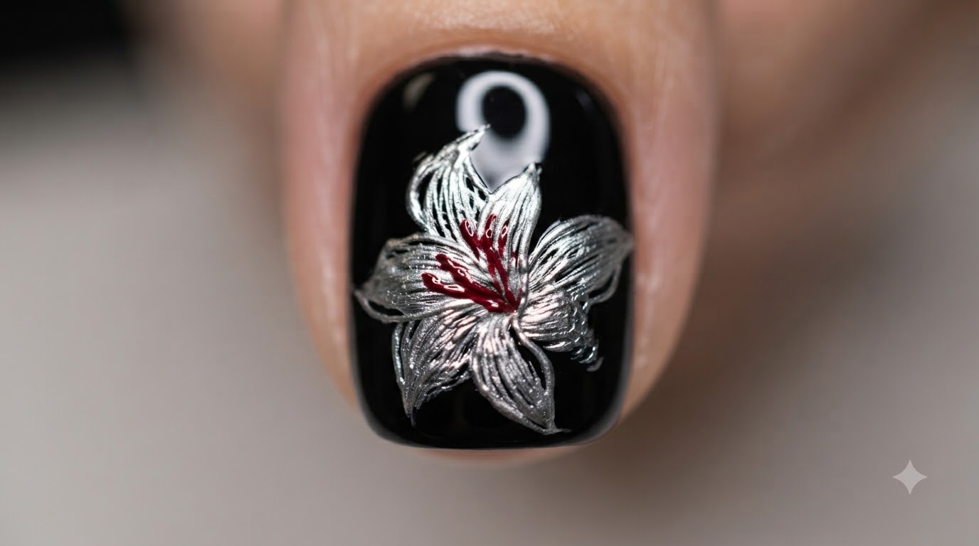 Nail Art Lys Métallique — Tutoriel Détaillé Étape par Étape