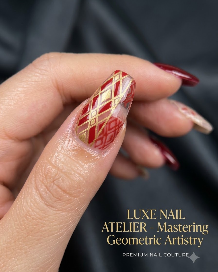 Ongle montrant un fond estompé créé avec du gel thé glacé et du gel solide n°295.